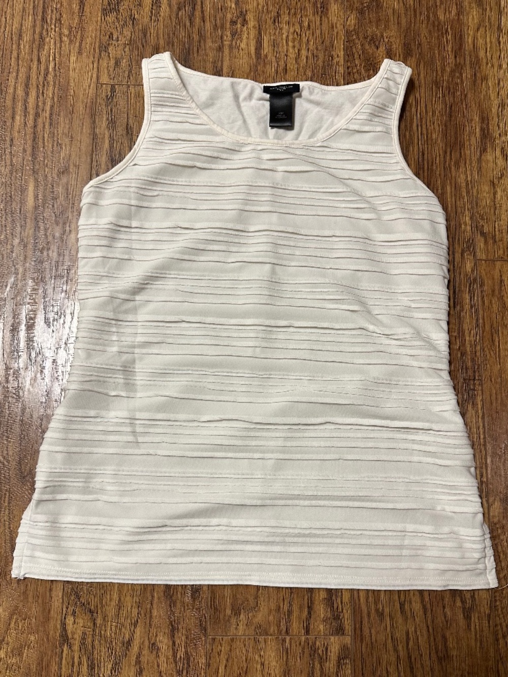 Ann Taylor Sleeveless Blouse Tank Top Ivory Size XS